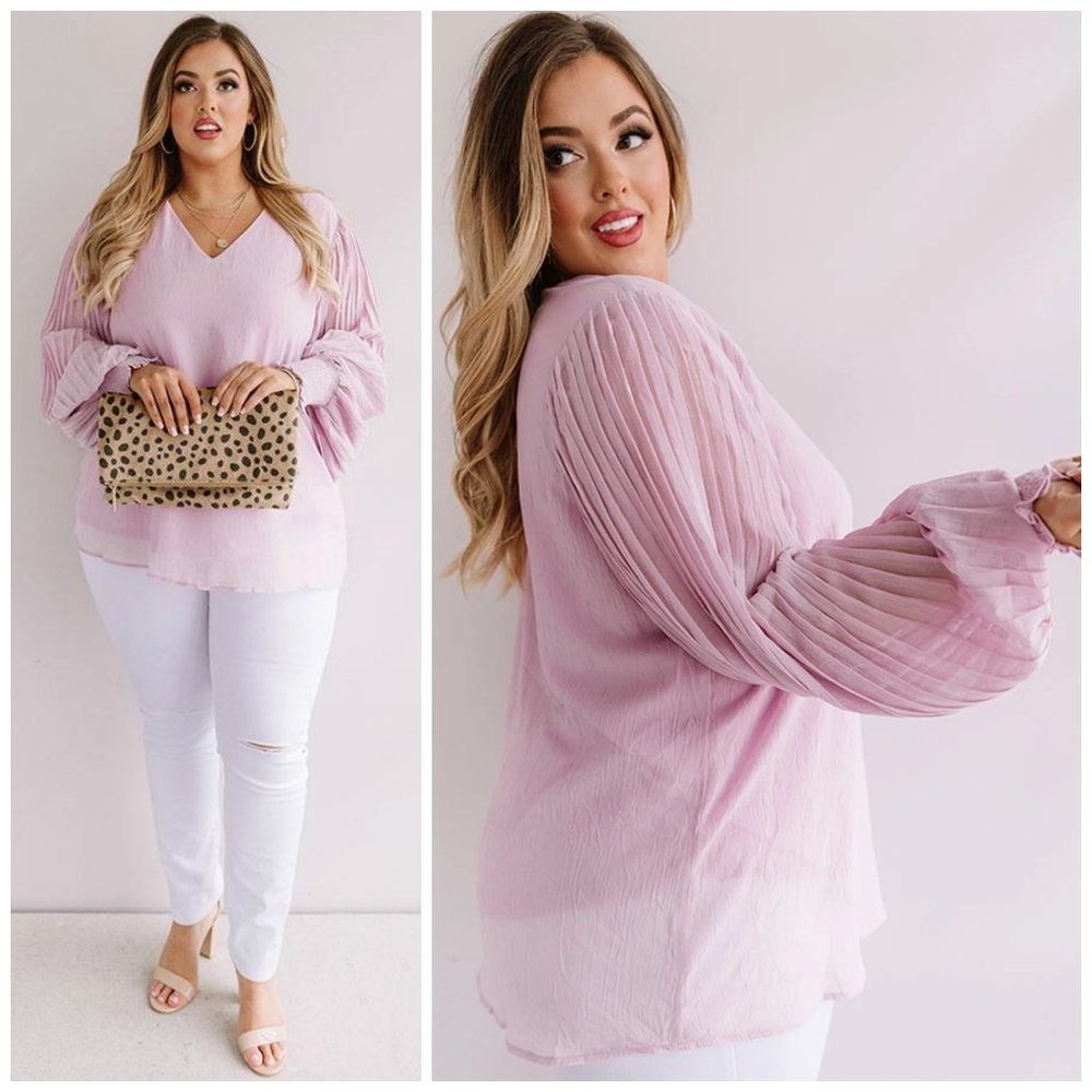 When in Paris Lavender Shift Top